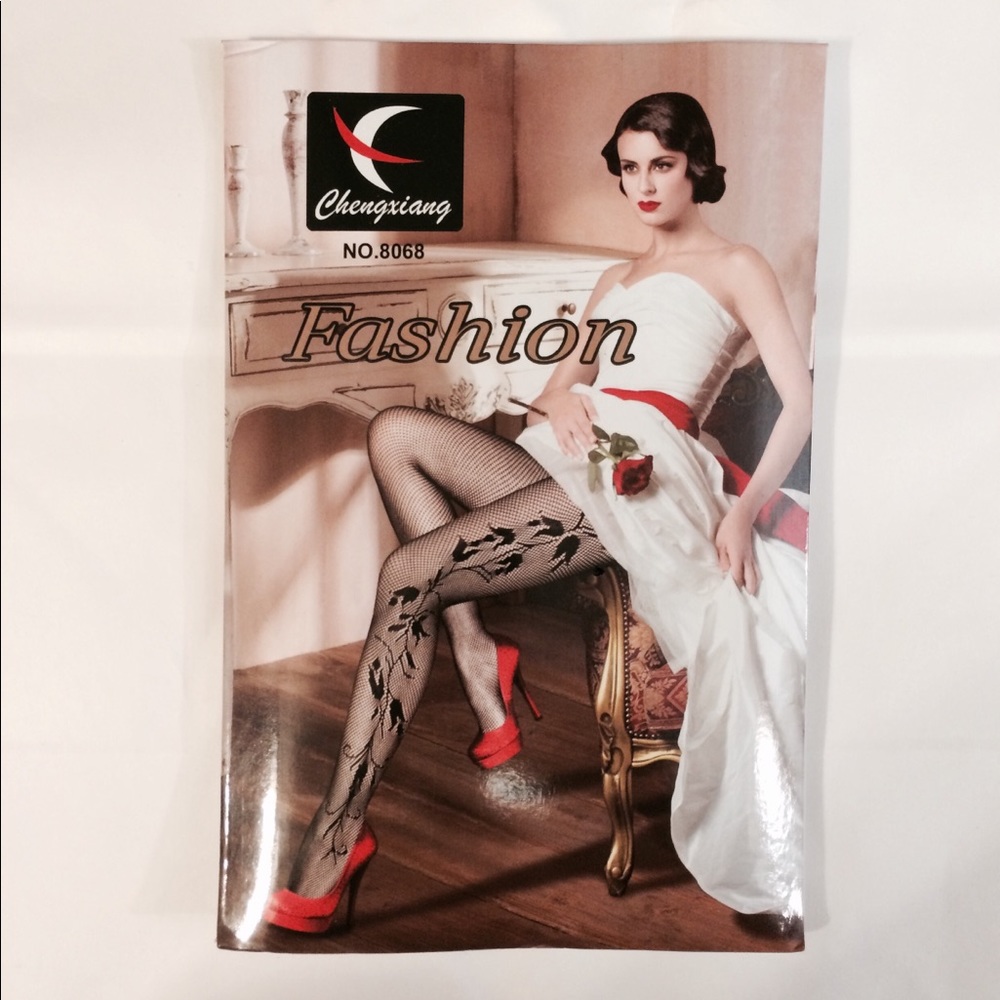 Sexy black  floral mesh fishnet tights pantyhose